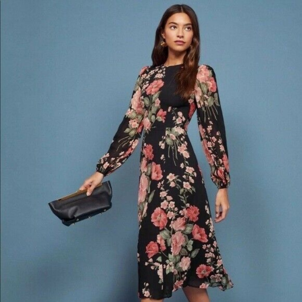 Reformation Luanne Floral Midi Dress 4